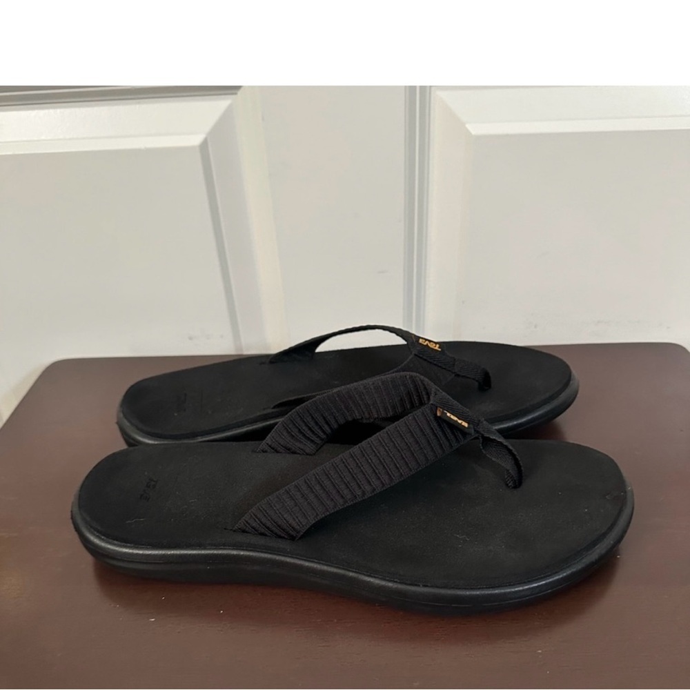 Teva Voya Women’s Flip Flop Black Size 11 - Picture 3 of 7
